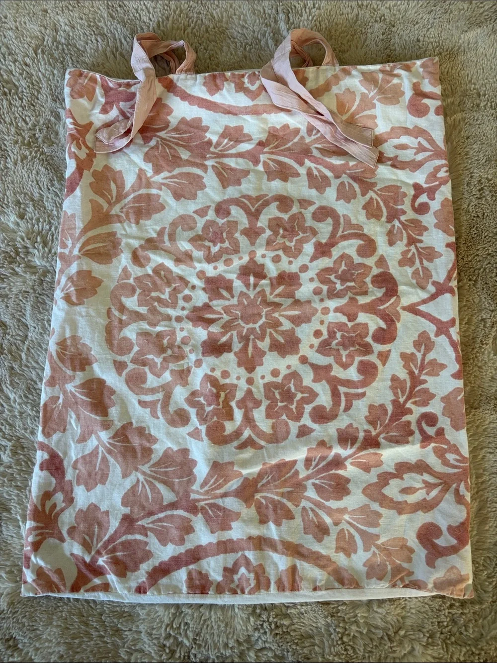 Pottery Barn Ana Medallion linen cotton  Sham standard Blush